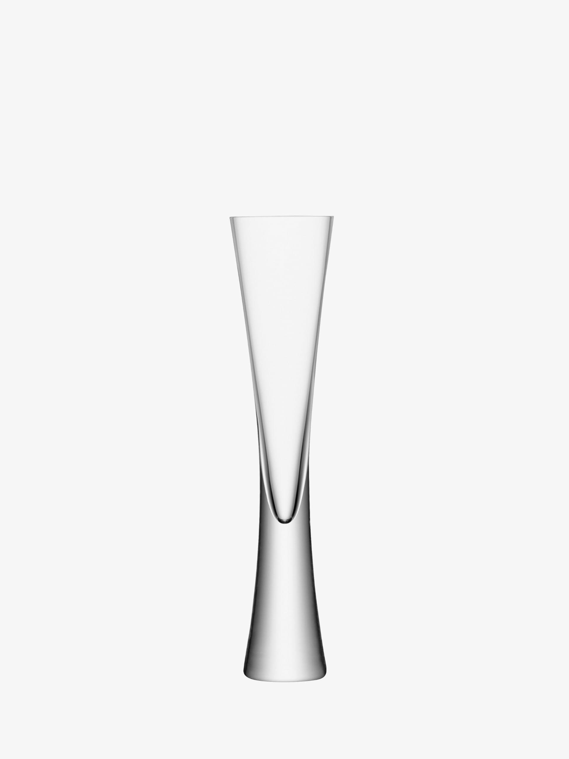 LSA International Moya Champagne Serving Ice Bucket and Flutes 6 oz, Set of 7, Luxury Elegant Curved Mouth Blown Glassware - Image 3