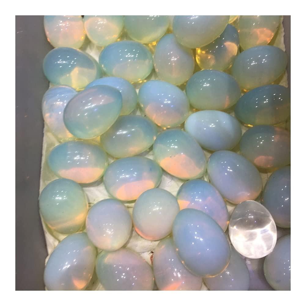 WGPHD Health & Household Natural Opal Shining Smooth Egg Shape Semi-Precious Stone - Image 3