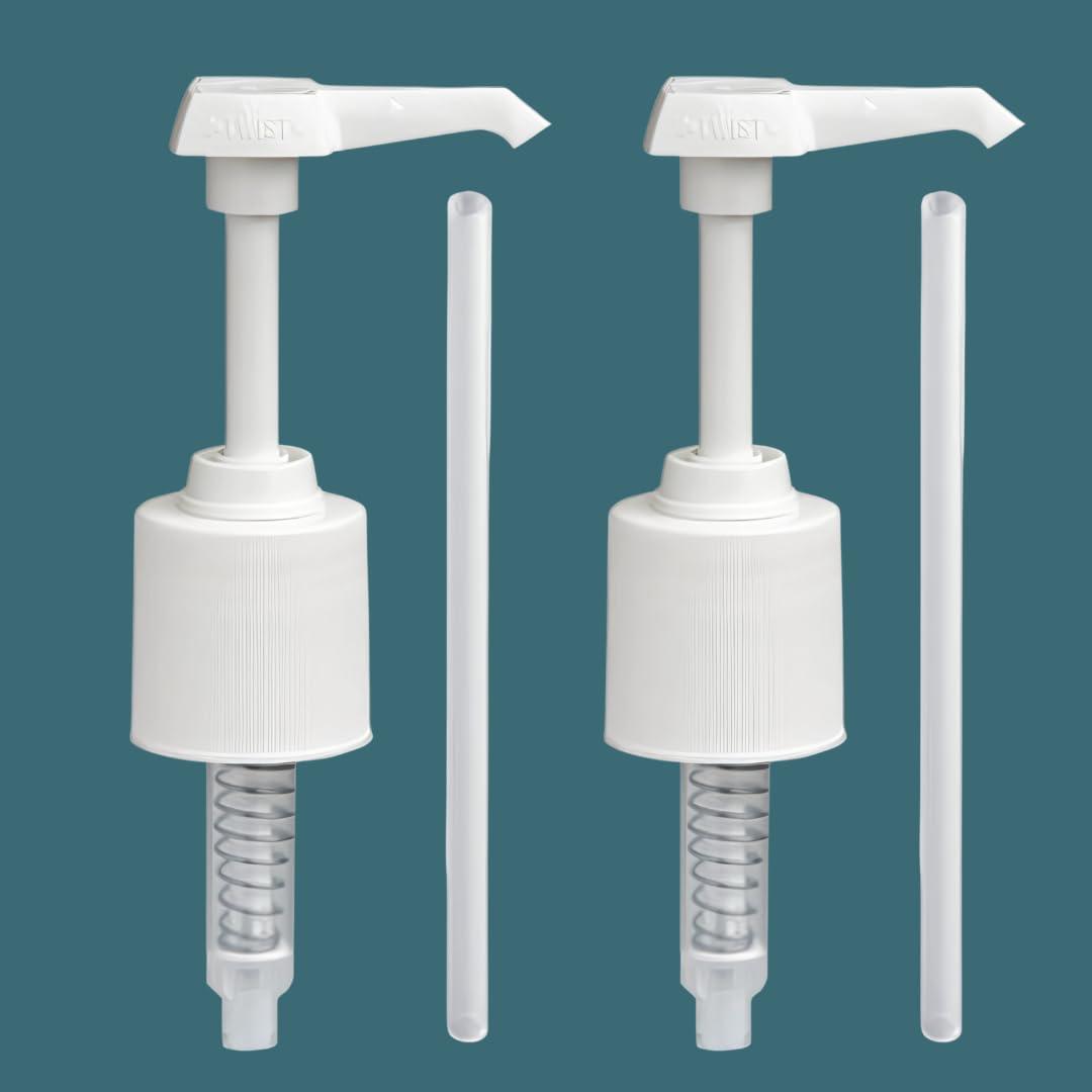 2-Pack Mouthwash Dispenser Pumps Compatible with 1 to 1.5 Liter Listerine Bottles, White, Mouthwash Pump Dispenser - Image 5