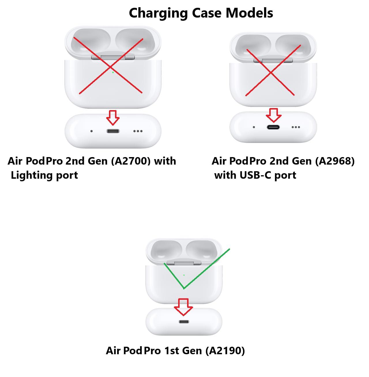 Meenova Single Right Ear Side Only, Original A2083 Right Earbud Replacement for AirPod Pro 1st Gen,Compatible with OEM AirPod Pro Charging Case A2190, A2084 - Image 5