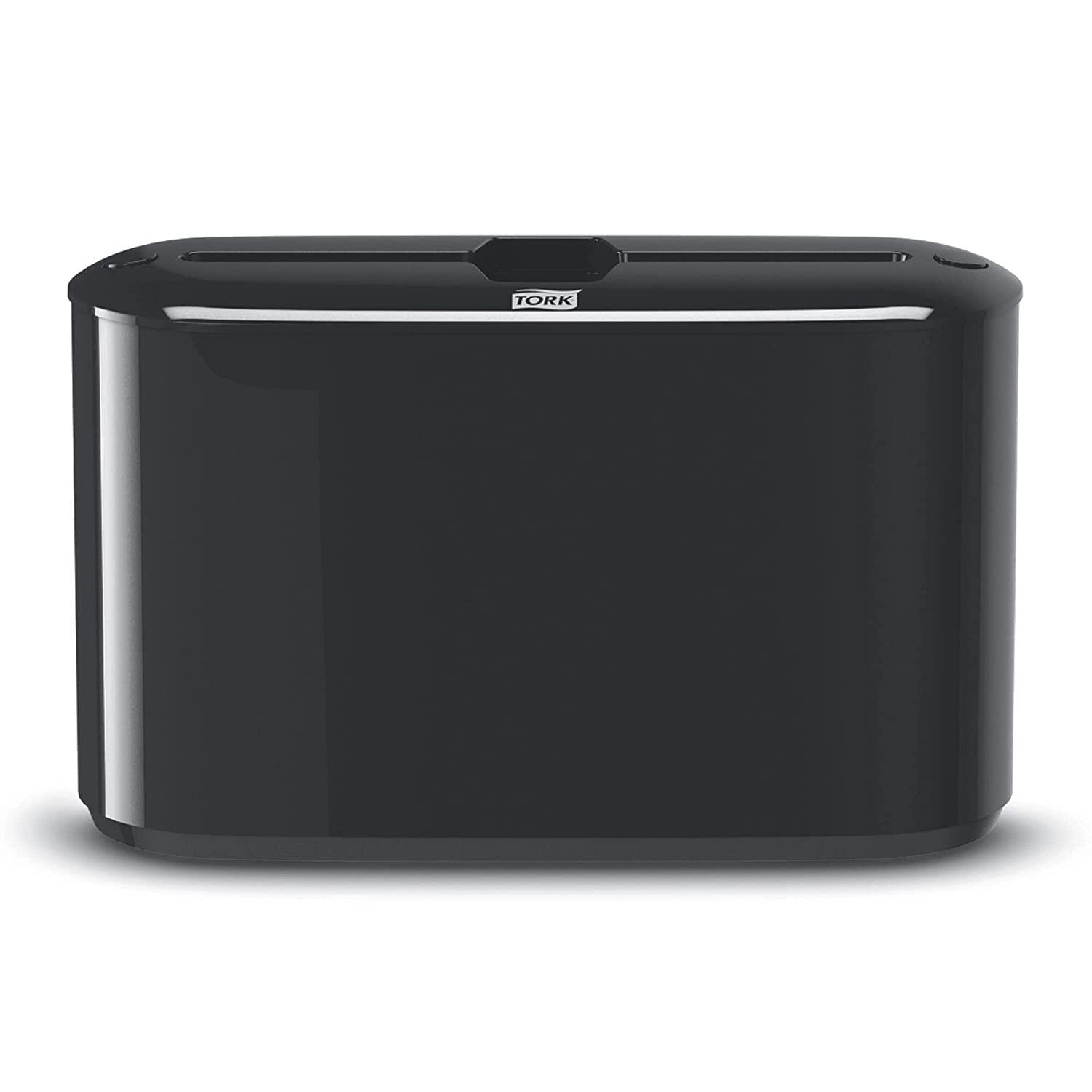 Tork Xpress Paper Towel Dispenser, Black, Single-Dispensing, Compatible with H2 Refills, Space-Saving Design (302028)
