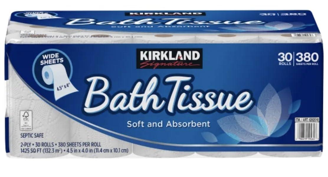 Fiorenzo Bundle Compatible with Kirkland Signature 2-Ply Toilet Tissue - Ultra-Soft Comfort and Premium Quality - 30 Rolls and 380 Sheets Per Roll Bath Tissue - Image 2