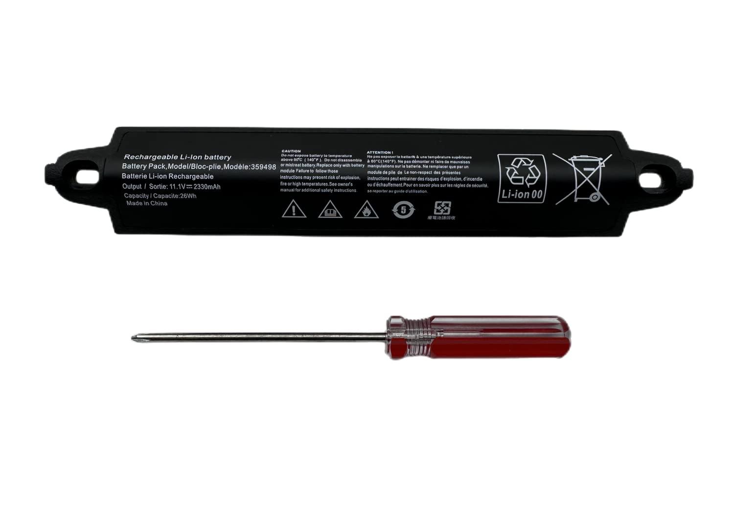 Aluo 359498 New Battery Compatable with Bose SoundLink Bluetooth Speaker III Bose SoundLink II SoundTouch Protable 330105 330105A 330107 330107A 404600 359495 11.1V 2330mAh