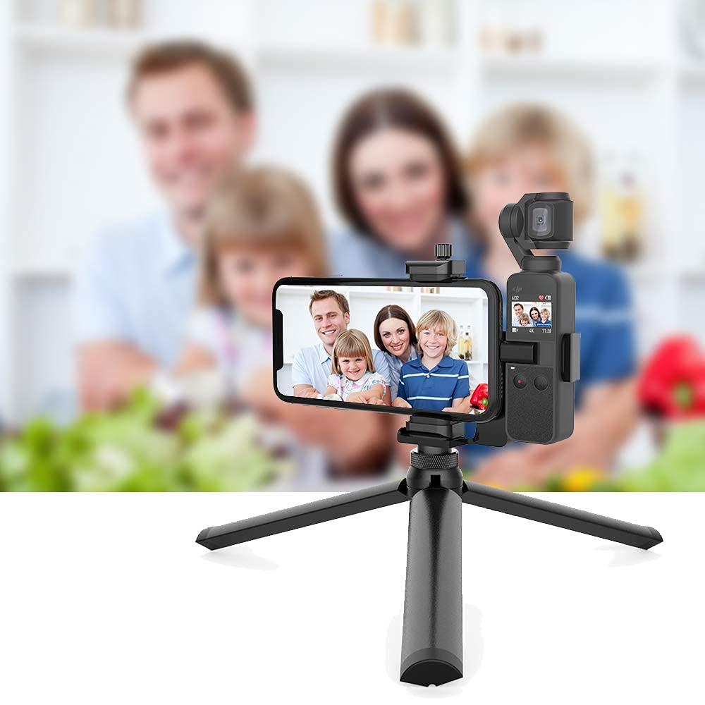 Smatree OSMO Pocket 2 Phone Holder Set Expansion Accessories with 1/4" Thread Screw and Tripod Compatible with DJI OSMO Pocket 2/ OSMO Pocket and Smartphone - Image 6