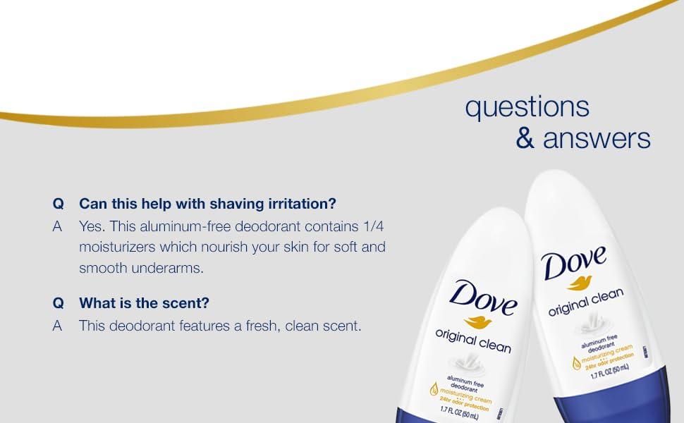 Dove Original Clean Roll On Deodorant, Aluminum Free, All Day Odor Protection, 4-Pack, 1.7 FL Oz Each, 4 Bottles - Image 9