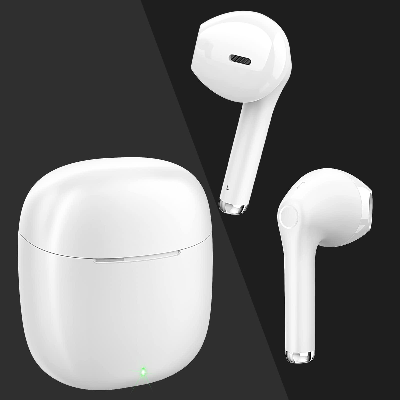 yobola Wireless Earbuds, Bluetooh Earbuds, Deep Bass Light Weight Mini Wireless Headphones for Running/Fitness, 25Hrs Playtime, Built-in Microphone, Touch Control, IPX5 Waterproof - Image 2