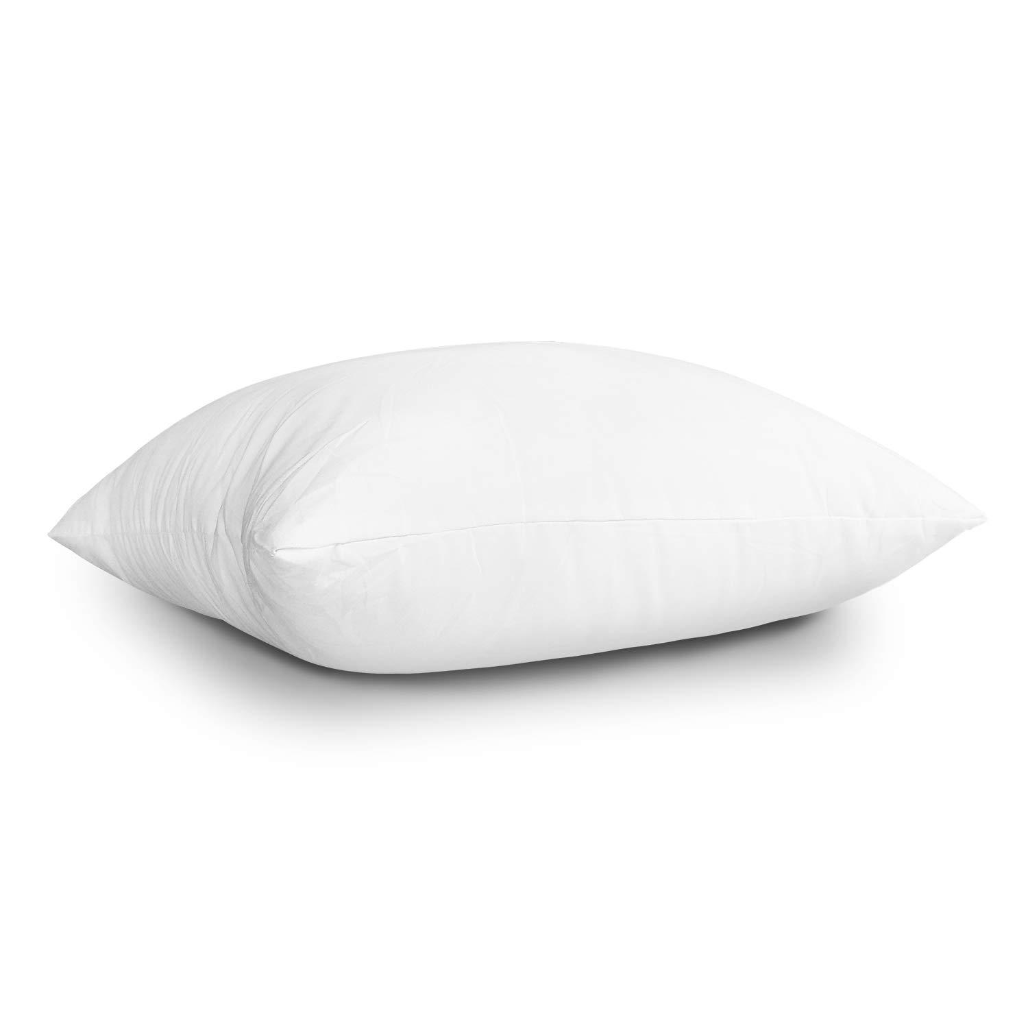 EDOW Throw Pillow Inserts, Set of 4 Lightweight Down Alternative Polyester Pillow, Couch Cushion, Sham Stuffer, Machine Washable. (White, 18x18) - Image 7