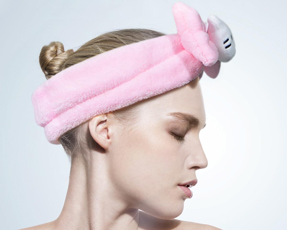 GGJQQDM Kawaii Headband for Spa, Makeup, Face Washing & Pajama Parties - Suitable for Girls and Women (F) - Image 5