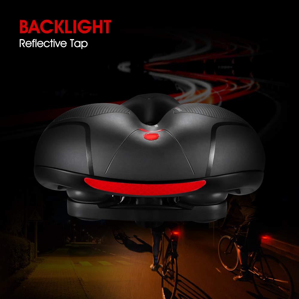 Comfortable Seat Cushion for Men Women with Dual Shock Absorbing Ball Memory Foam Waterproof Wide Bicycle Saddle Fit for Road Bikes - Image 5