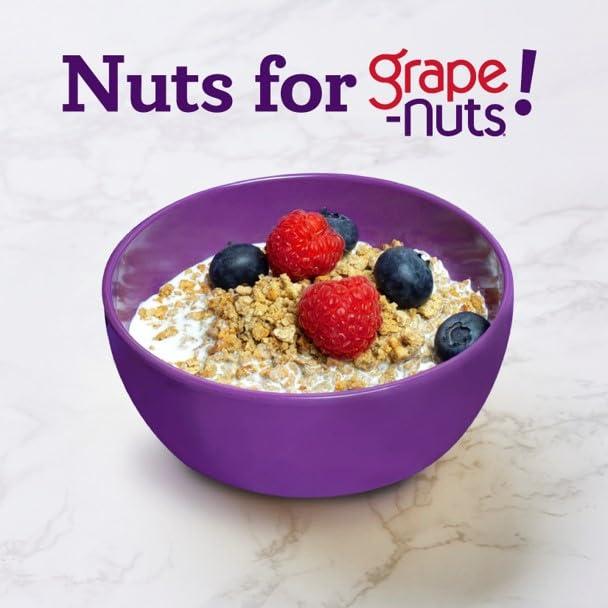Post Grape Nuts Original Breakfast Cereal, Crunchy Whole Grain Wheat and Barley Cereal, Non-GMO Project Verified, 20.5 OZ Box - Image 7