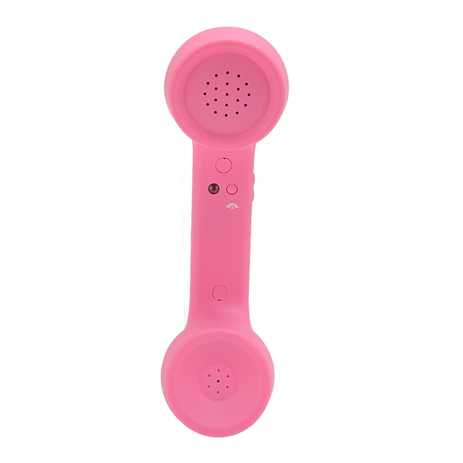 Retro Telephone Handset, Mobile Phone Radiation Proof Telephone Handset Receiver for a Mobile Phone with Comfortable Call (Pinks) - Image 6