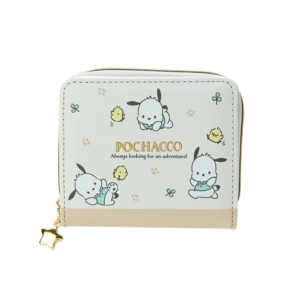 Sanrio 126080 Sanrio Wallet, Pochacco, Pochacco, 3.5 x 4.1 x 1.0 inches (9 x 10.5 x 2.5 cm), Kids Wallet, Character