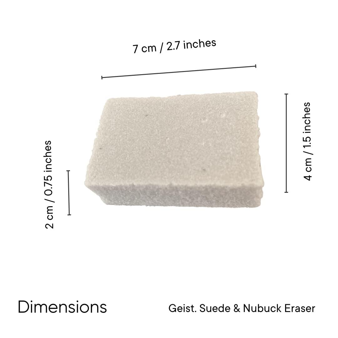 Geist. Suede & Nubuck Eraser | Removes Dirt, Pen Marks, Scuff Marks, discolouration and Crusty Stains | Suitable for use on Shoes, Boots, Jackets, Handbags, Furniture, Upholstery, Accessories - Image 3
