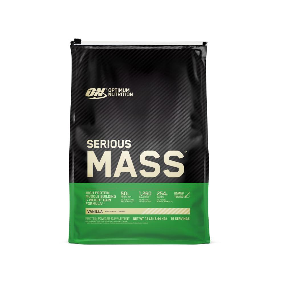 Optimum Nutrition Serious Mass, Weight Gainer Protein Powder with Creatine