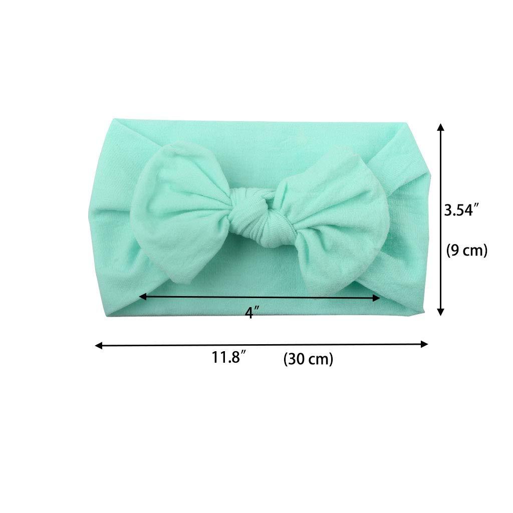 CÉLLOT Super Stretchy Soft Knot Headbands with Hair Bows Head Wrap Hair Accessories For Newborn Baby Girls Infant Toddlers Kids - Image 3