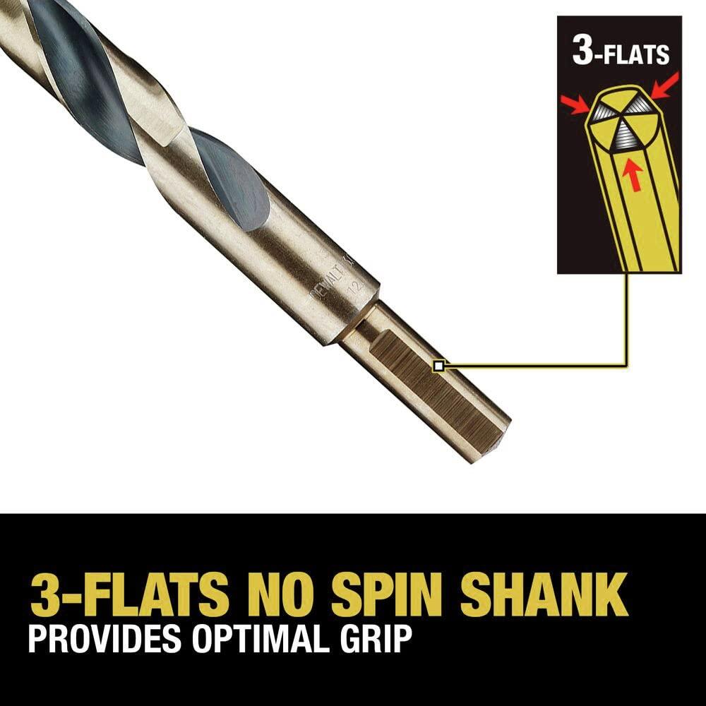DEWALT Drill Bit Set, 21-Piece, 135 Degree Split Point, 31 Degree Helix, Black Oxide Coated, For Plastic, Wood and Metal (DWA1181) - Image 8