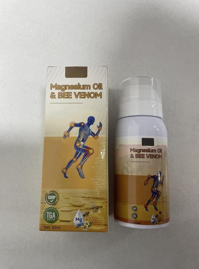 2PCS Magnesium Joint Spray, Magnesium Oil & Bee Venom JointSpray, Magnesium Oil Joint Spray for Muscle，Back, Knee, Hands, Neck，Moisturize (60ML) - Image 7