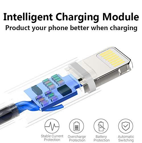 4Pack [Apple MFi Certified] Charger Lightning to USB Charging Cable Cord Compatible iPhone 14/13/12/11 Pro/11/XS MAX/XR/8/7/6s Plus,iPad Pro/Air/Mini,iPod Touch - Image 6