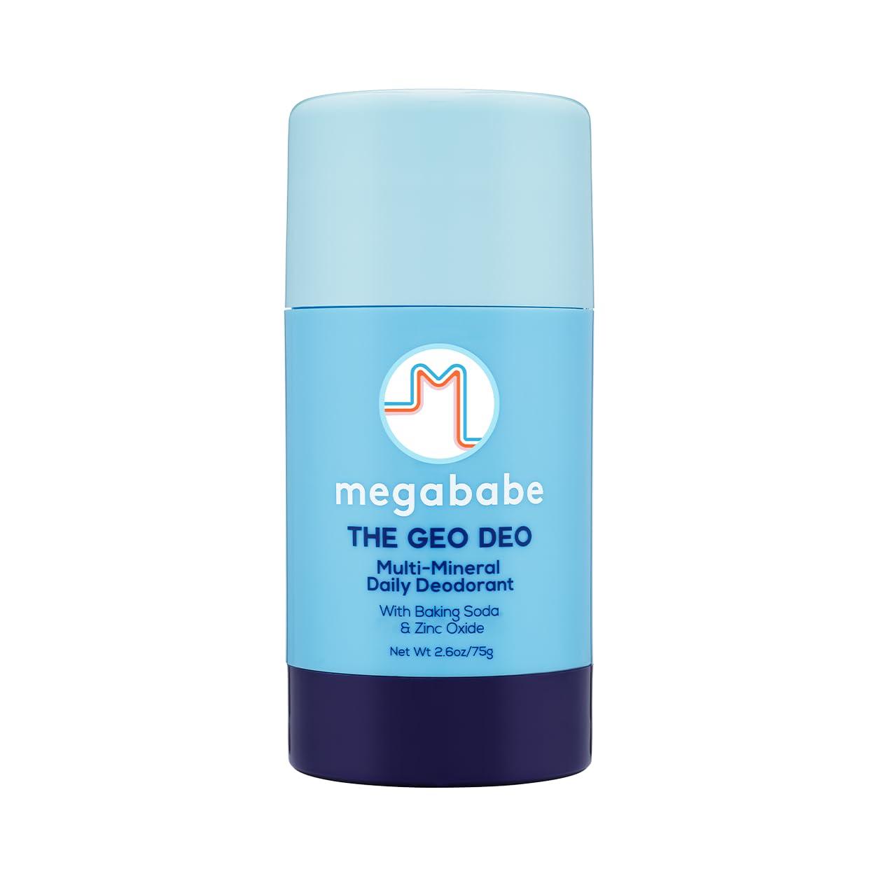 Megababe Daily Deodorant - The Geo Deo with Multi-Minerals, 72 hour Odor Protection, Aluminum-Free, All Natural, 2.6 oz