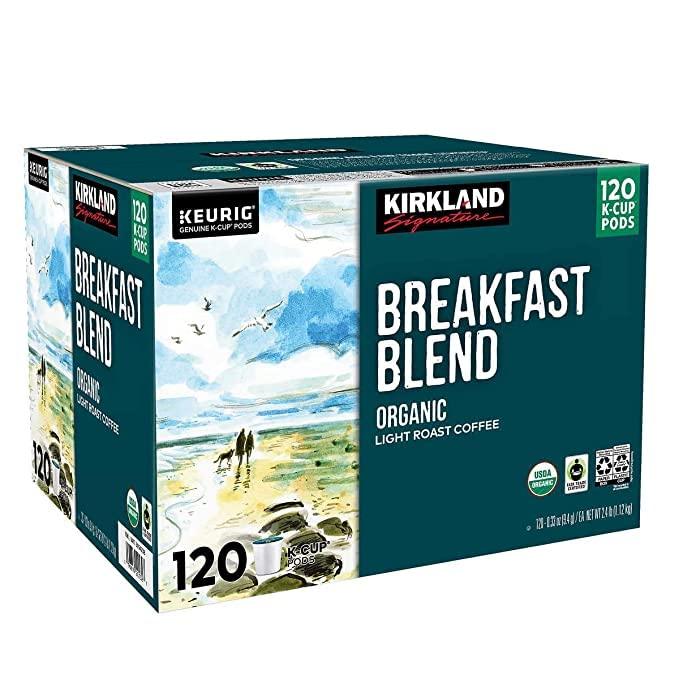 Kirkland Signature Breakfast Blend, Organic Light Roast Coffee - 120 Count - Image 6
