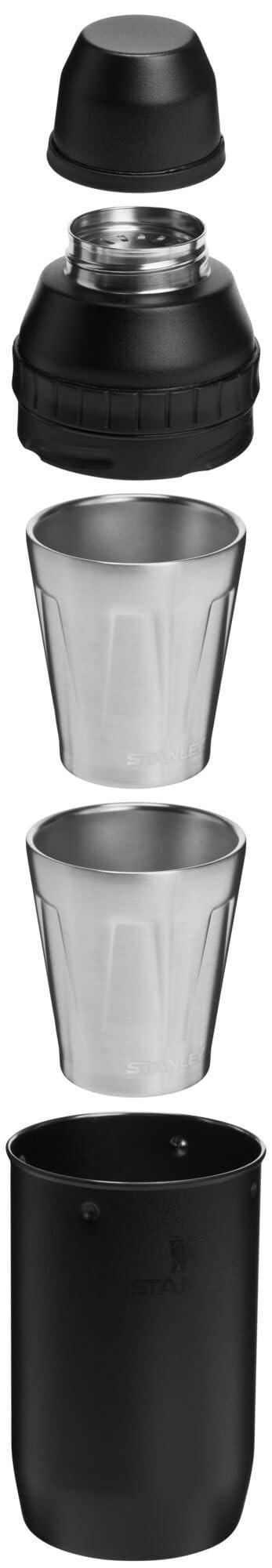 Stanley Happy Hour Cocktail Shaker Set 20 oz | Bartender Kit for Camping and Travel | Cocktail Drink Mixing Set with 2 Cups | Insulated Stainless Steel | BPA-Free | Black 2.0 - Image 3