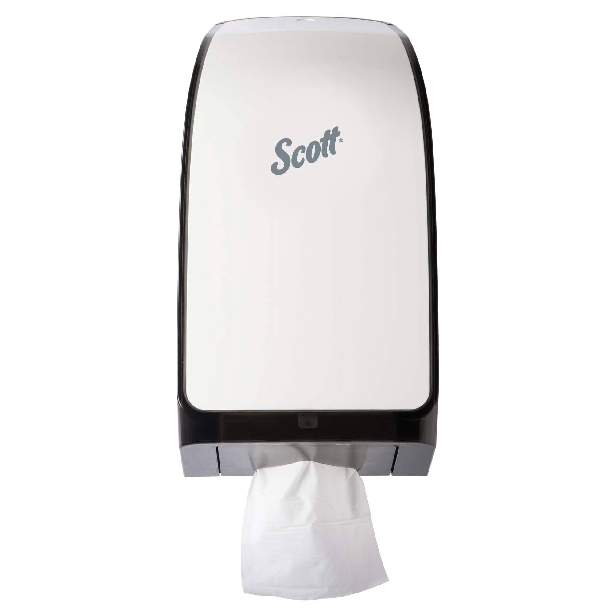 Scott® Hygienic Bathroom Tissue Dispenser (40407), White, compatible with Scott® & Cottonelle® Hygienic Bathroom Tissue, 7.0" x 5.725" x 13.339" (Qty 1) - Image 2
