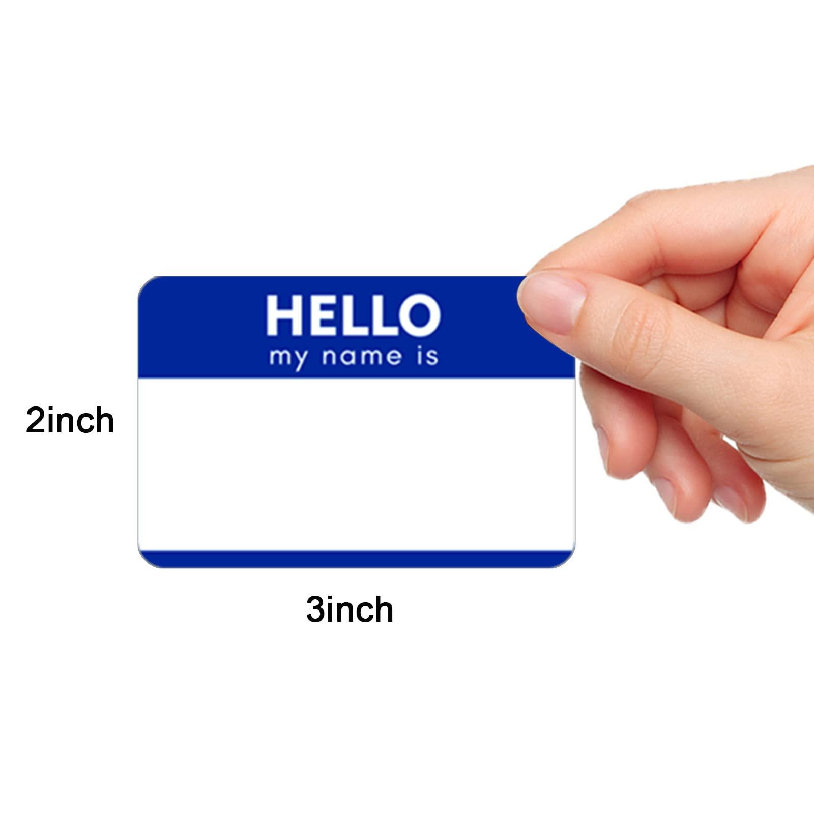 Zacool 480 Pcs Name Tag Stickers (3"x 2") Identification Badges, Peel and Stick 'Hello My Name is' Tags for Themed Party, Family, Home, School, Office, Conferences - Image 3