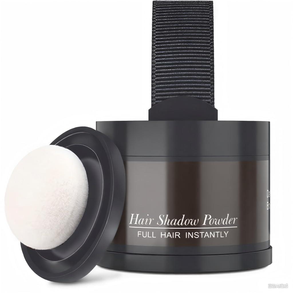 gowwim Hairline Powder(Dark Brown) Hair Root Dye, Instantly Hair Color Shadow Cover Gray Hair Root, Hair Touch-Up, Thin Hair Powder 4 g - Image 3