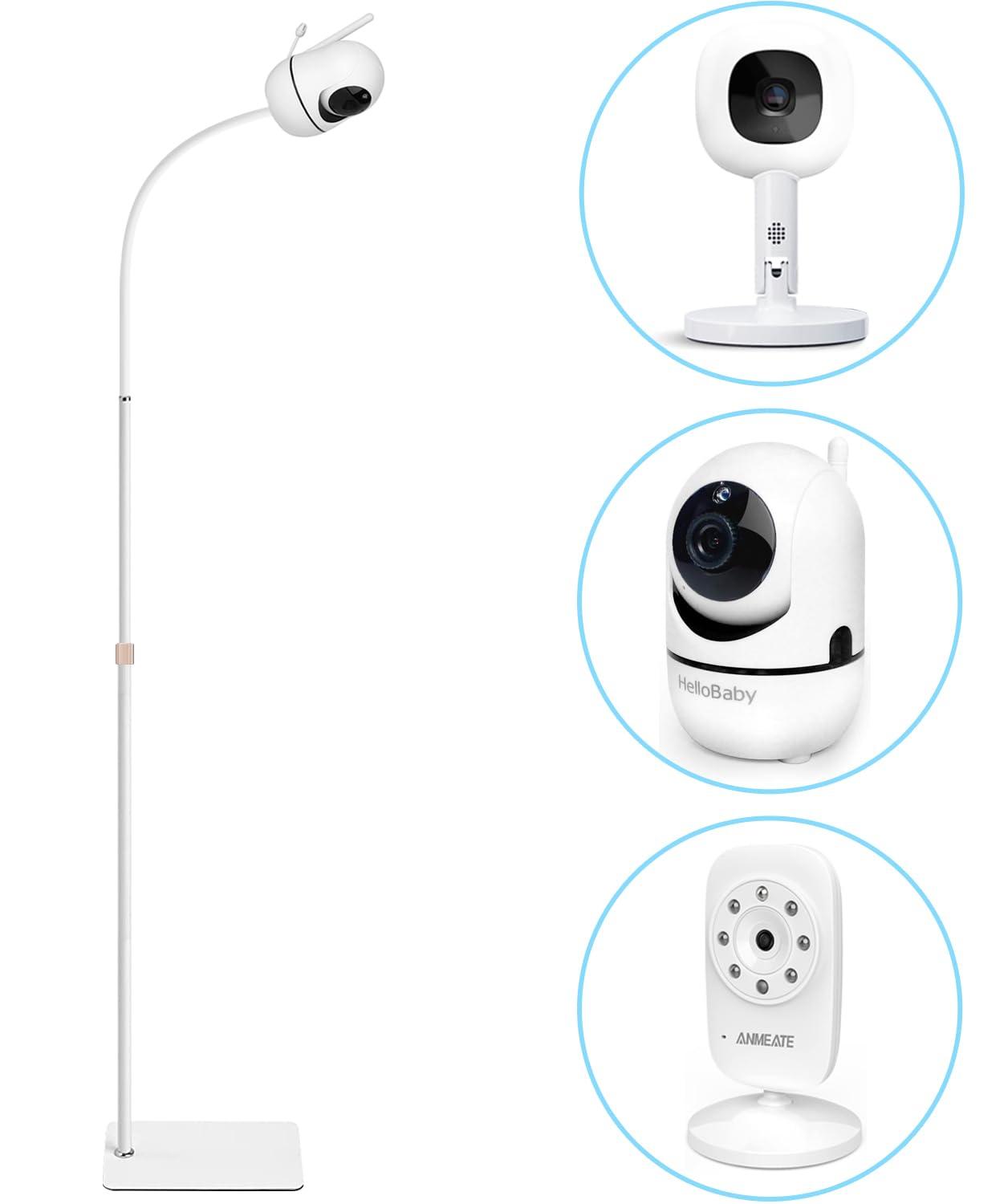 AISVAN Adjustable Height Baby Monitor Floor Stand Holder for Hellobaby HB6550 HB65/HB66/HB248 Baby Monitor and Also Compatible with The Nanit Pro Smart Monitor & Flex Stand