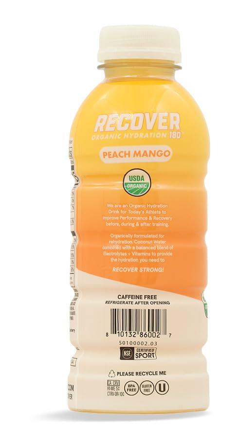Recover 180 Organic Peach Mango Hydration Drink, 16.9 FZ - Image 2