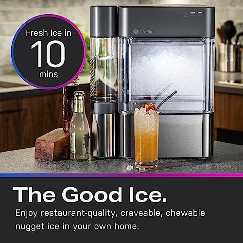 GE Profile Opal 2.0 XL with 1 Gallon Tank, Chewable Crunchable Countertop Nugget Ice Maker, Scoop included, 38 lbs in 24 hours, Pellet Ice Machine with WiFi & Smart Connected, Stainless Steel - Image 10