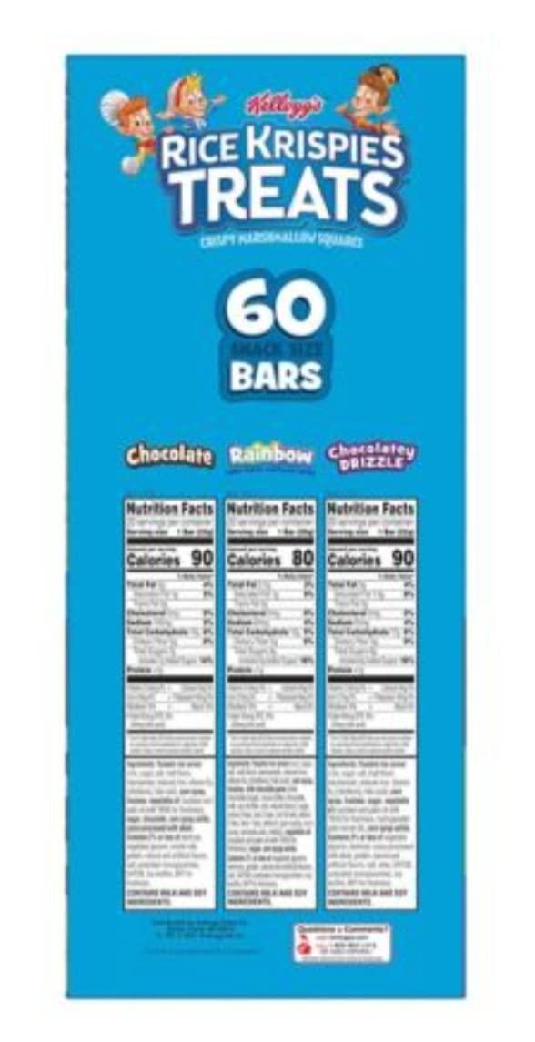 Kellogg's Rice Krispies Treats Snack Bars Variety Pack, 60 ct - Image 3