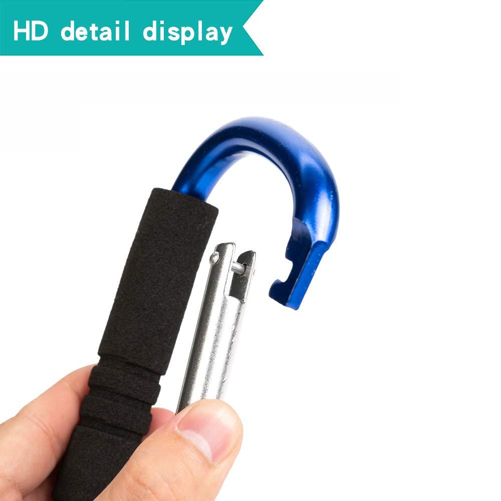 Funbliss Stroller Hooks by Baby，2 Pack Convenient Organizer Hook Bag Clips to Diaper Bags Clothing,Purses,Groceries,Great Hook Set for Mommy When Walking or Shopping Blue - Image 4