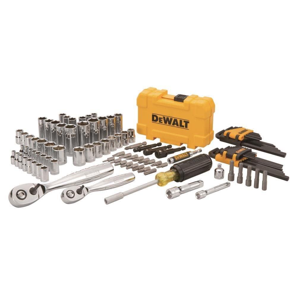 DEWALT Mechanics Tools Kit and Socket Set, 1/4" & 3/8" Drive, SAE, 108-Piece (DWMT73801) - Image 2