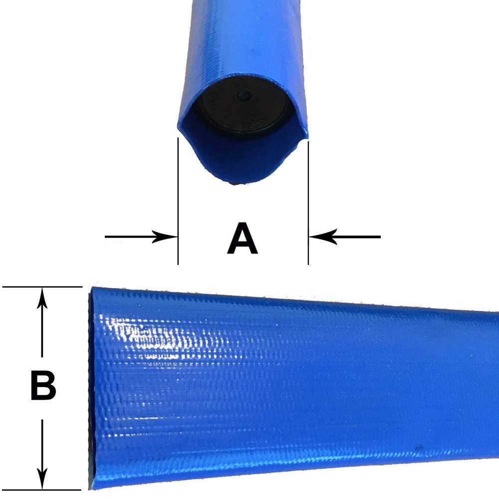 (8" Dia. x 50 ft) - HydroMaxx® 4 Bar Heavy Duty Reinforced PVC Lay Flat Discharge and Backwash Hose - Image 3