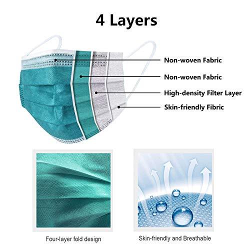 Disposable Face Mask 4-Ply for Adult, Soft Face Masks, Breathable Safety Mask… - Image 3
