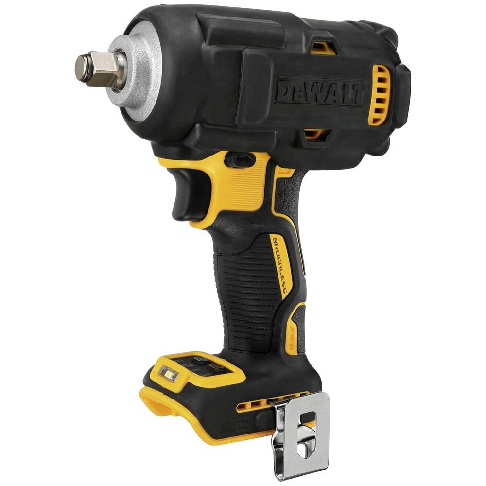DEWALT 20V MAX Cordless Impact Wrench, 1/2' Hog Ring, Includes LED Work Light and Belt Clip, Bare Tool Only (DCF891B) - Image 3