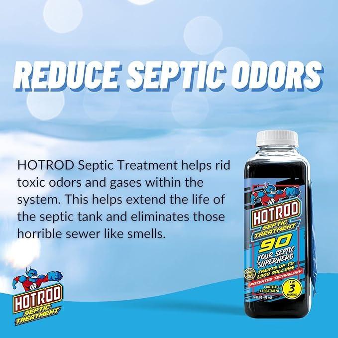 Hotrod Septic Tank Treatment - 12 Month Supply Extends Septic System Life and Prevents Costly Repairs - Industrial Grade - Easy to Use (12 Month, 4.00, Count) - Image 3