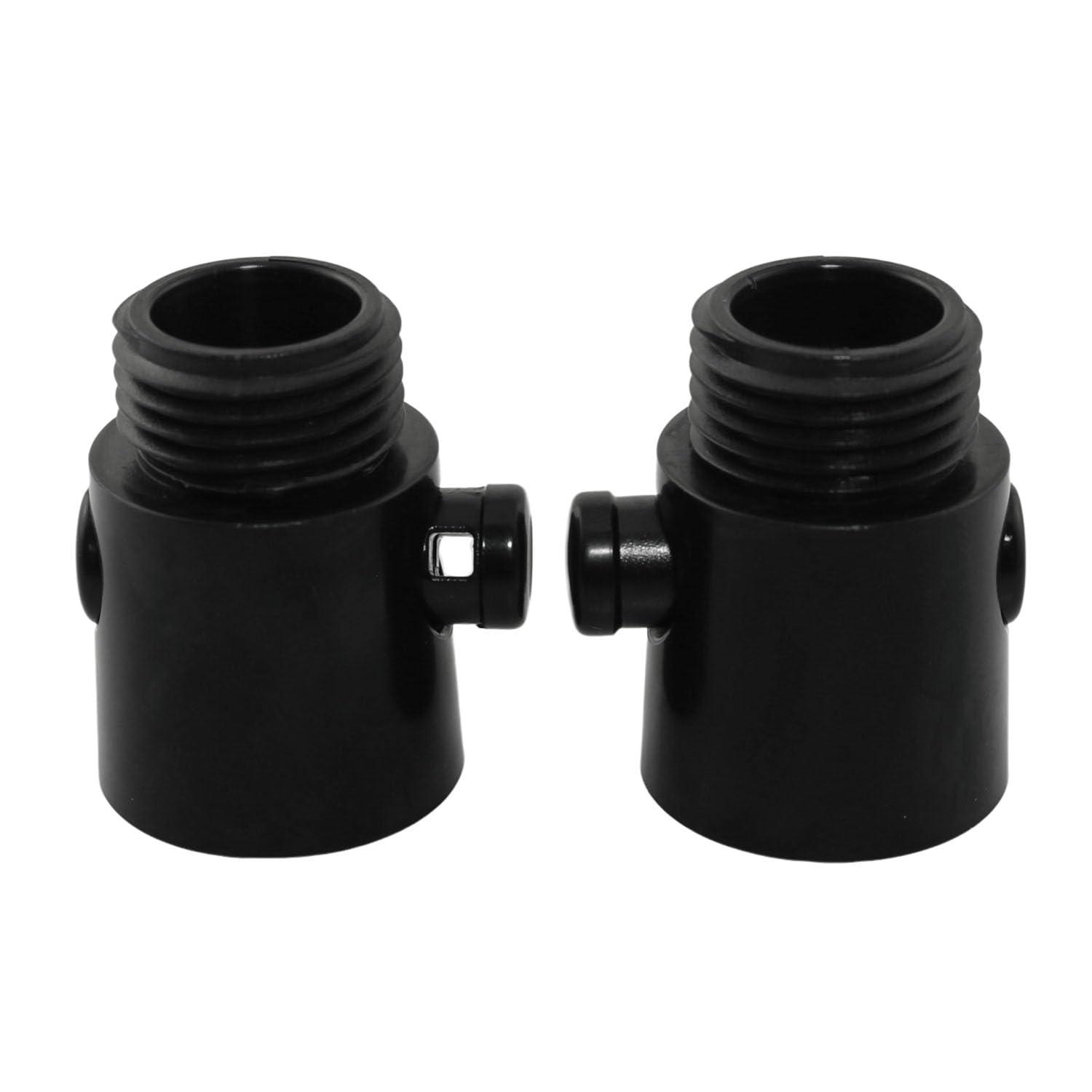 Maxmoral 2PCS Shower Head Shut Off Valve Button Type Water Flow Control Valve RV Bathroom Shower Sprayer Quick Switch Shut Off Valve G1/2 Universal Size Flow Control Valve Black - Image 5