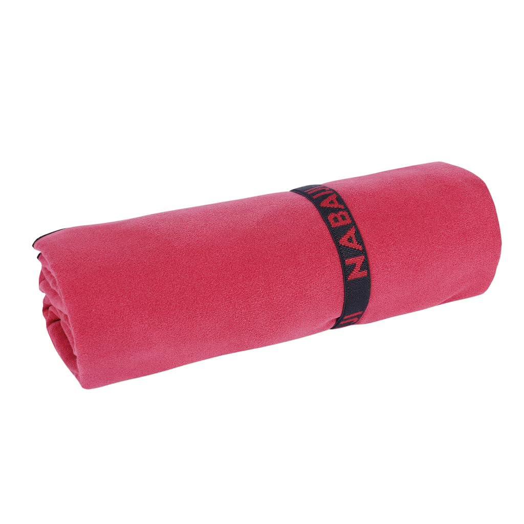 Nabaiji Microfiber Towel Size L 80 X 130 cm - Burgundy - Image 2