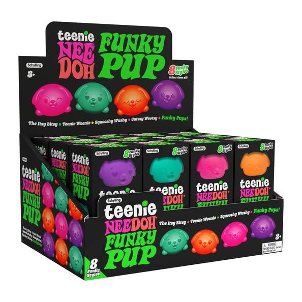Schylling NeeDoh Teenie Funky Pups - Sensory Squeeze Toy - Contains 3 Mini Groovy Globs - 1.5" Wide - Color May Vary (Pack of 1) - Image 3