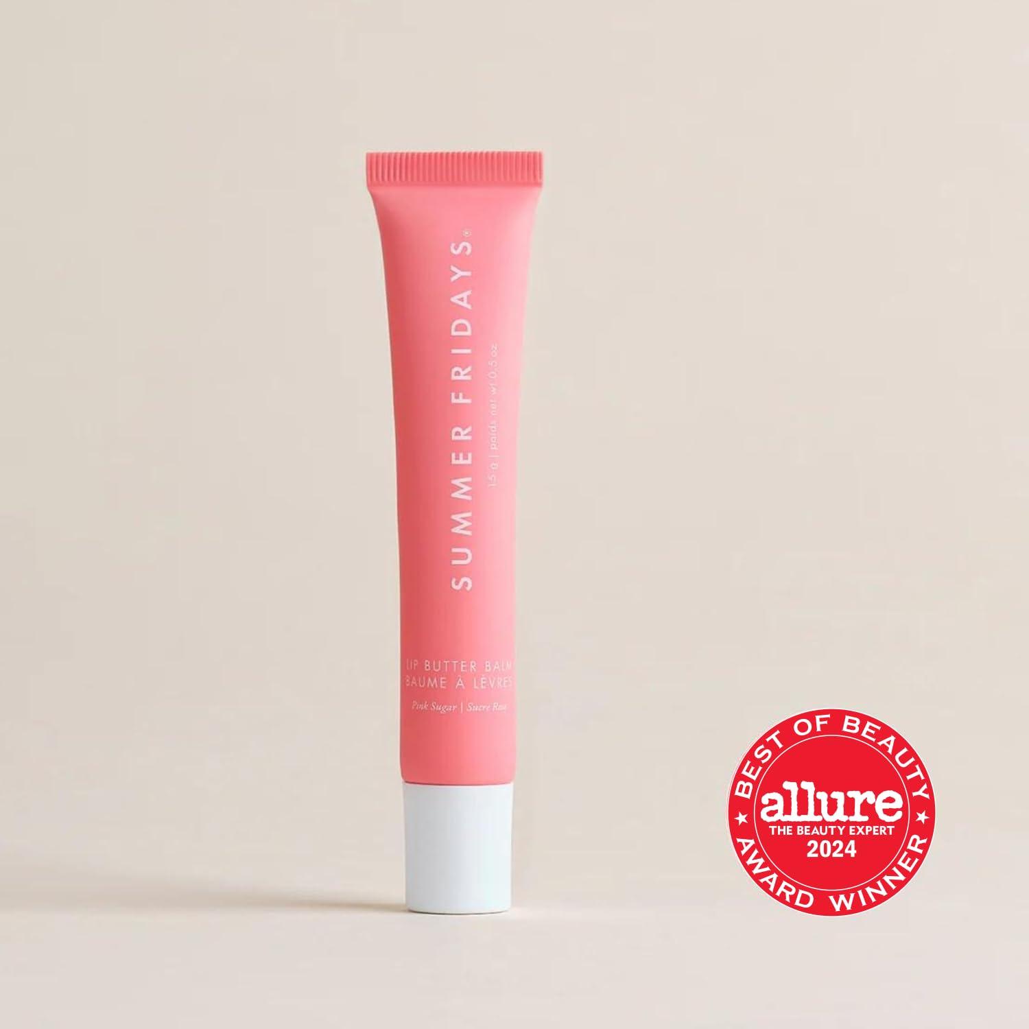 Summer Fridays Tinted Lip Butter Balm - Conditioning Vegan Lip Balm for Instant Moisture, Shine & Hydration - Sheer-Tinted, Soothing Skincare - Pink Sugar (.5 Oz) - Image 3