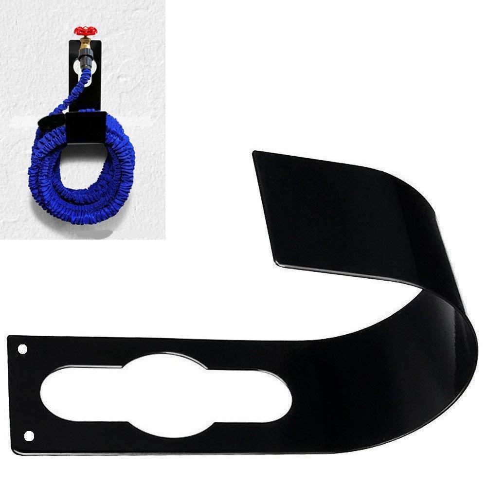 Ebliiny 2 Pack Garden Hose Hanger Wall Mount Heavy Duty Hose Holder Hook Use for 150foot Hose (Large, Black) - Image 6