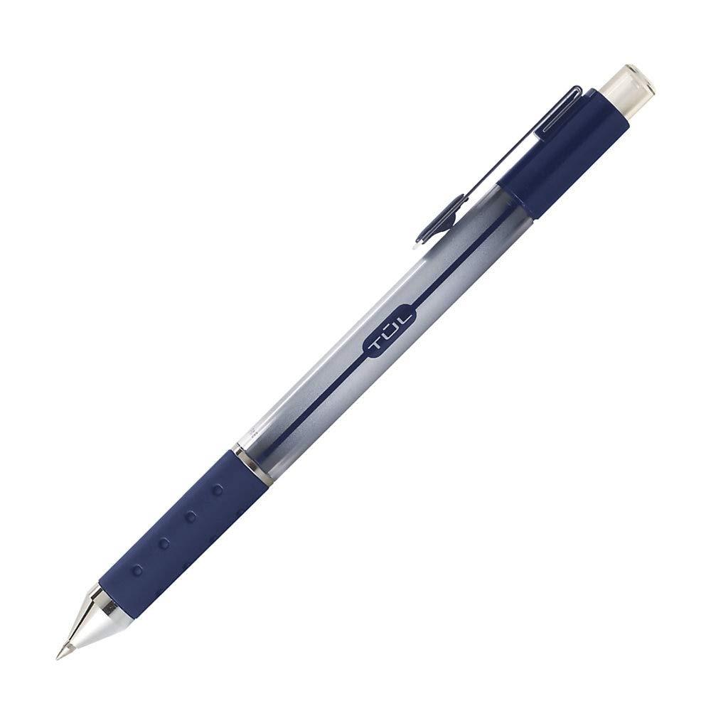 TUL Gel Pens, Retractable, Medium Point, 0.7 mm, Gray Barrel, Blue Ink, Pack Of 12 - Image 6