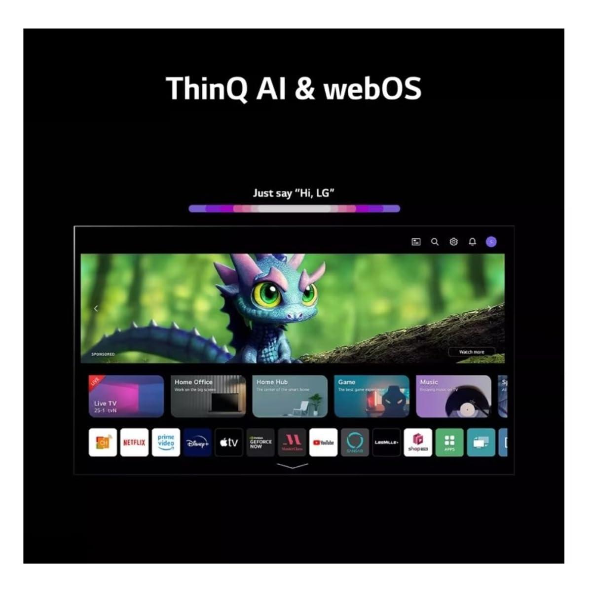 LG 43-Inch Class 4K 2160p LED WebOS Smart TV HDR10 Game Optimizer Compatible with Alexa & Google Assistant 43UQ7070Z (Renewed) - Image 6