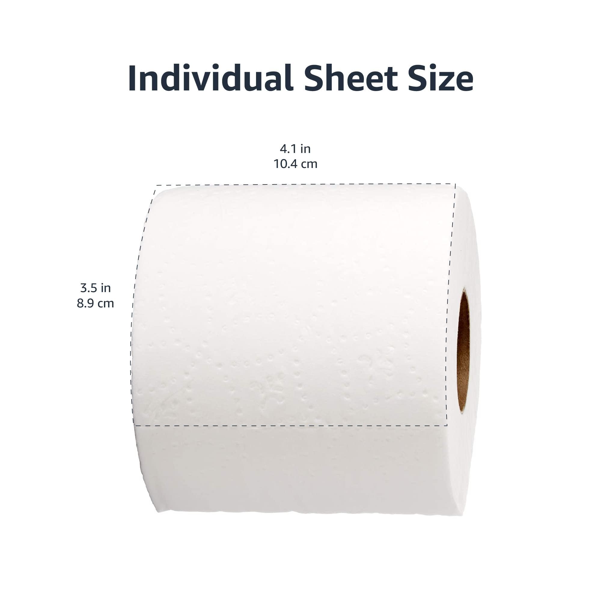 AmazonCommercial 2-Ply White Ultra Plus Individually Wrapped Toilet Paper |Bulk|Septic Safe |Compatible with Standard Dispensers|FSC Certified |400 Sheets per Roll (24 Rolls)(4.1 x 3.6 Sheet) - Image 7