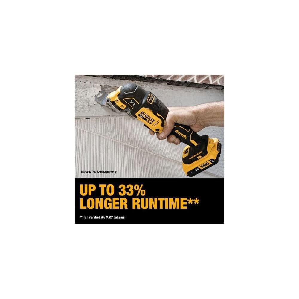 DEWALT 20V Oscillating Tool, Cordless, Wood Blades, Sandpaper, Tool Bag, Battery and Charger Included (DCS356SD1) - Image 5