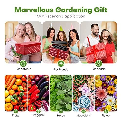 Ahopegarden Indoor Garden Hydroponics Growing System: 12 Pods Plant Germination Kit Garden Kit Growth Lamp Countertop with LED Grow Light Hydrophonic Planter Grower Harvest Vegetable Lettuce - Image 8