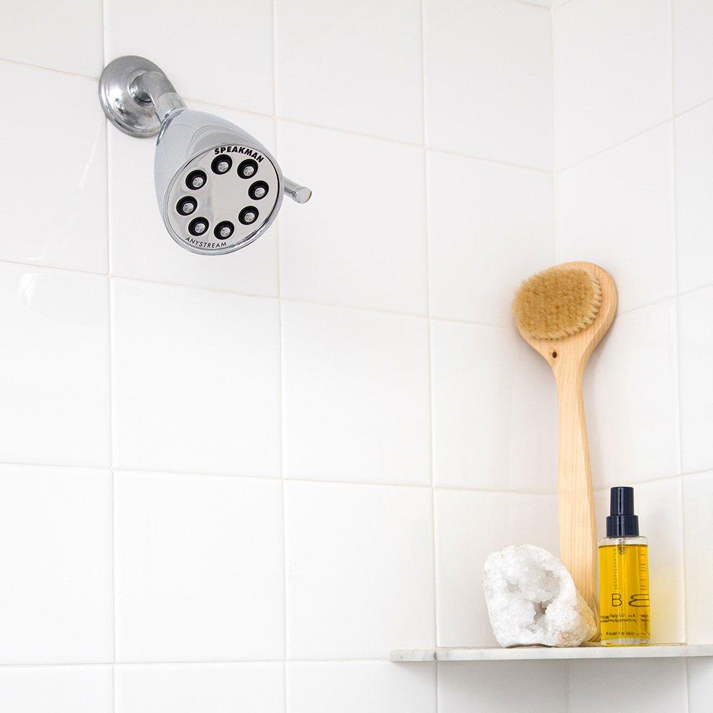 Speakman S-2251 Signature Icon Anystream Adjustable High Pressure Shower Head - 2.5 GPM Solid Brass Replacement Bathroom Showerhead, Polished Chrome - Image 13