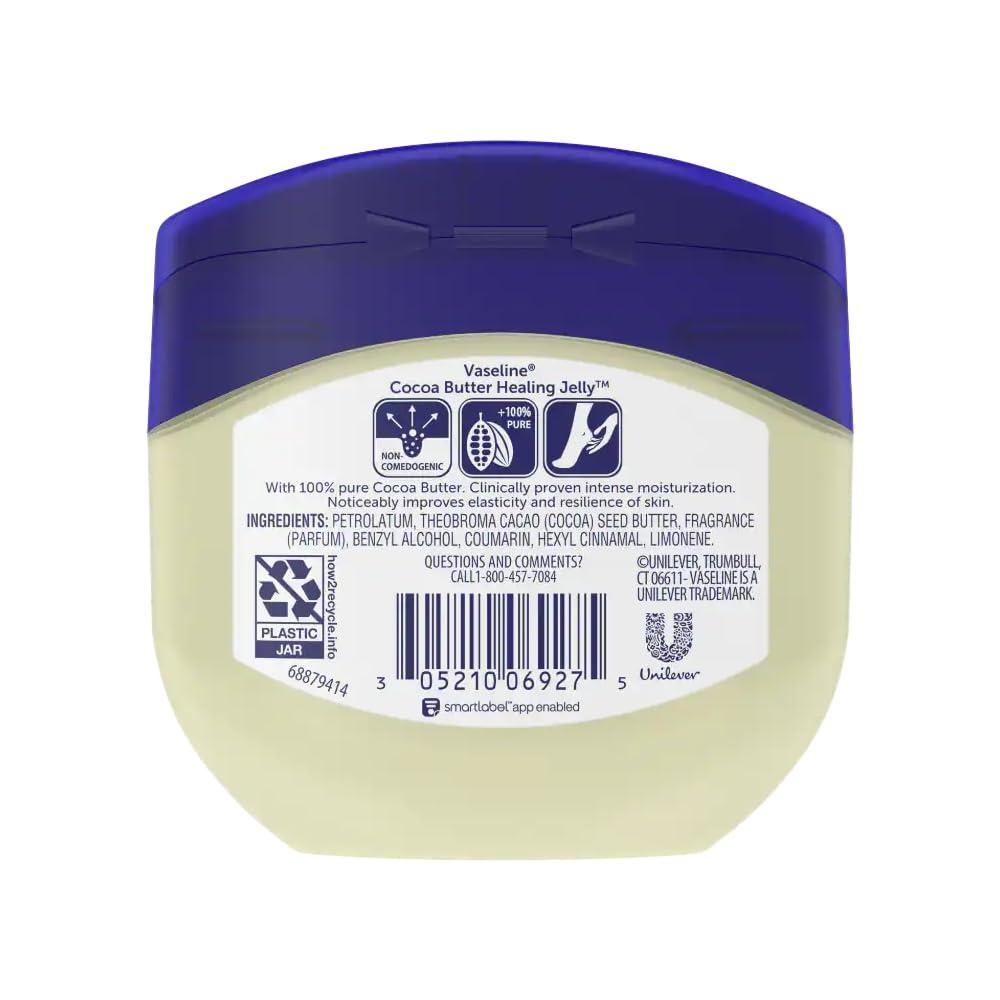 Vaseline Rich Conditioning Petroleum Jelly, Cocoa Butter 7.5 oz (212 g) package of 4 - Image 2